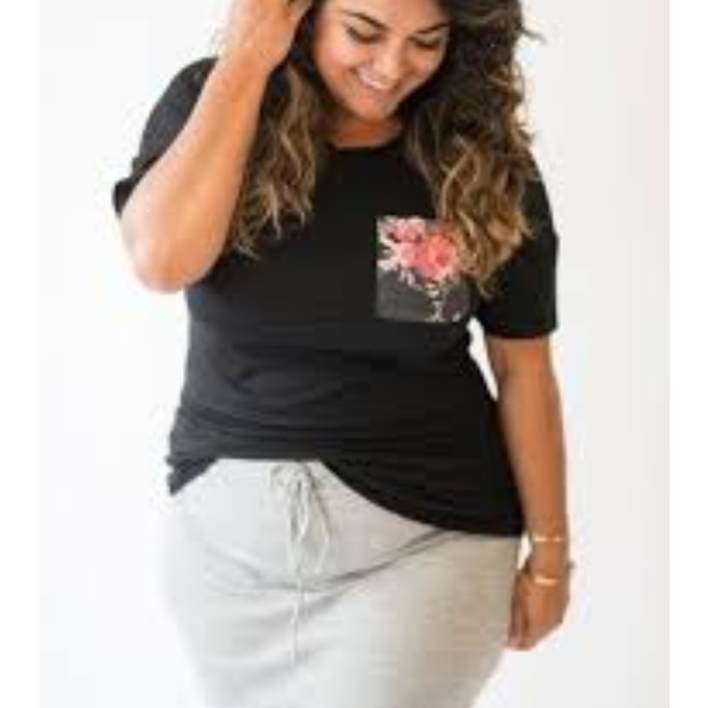 Floral Pocket Tee